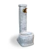Fontane, Decorazioni E Pavimentazioni- Fontana vedovella anticata  "lucca"  colore grigio -  32x42x72 cm
