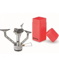 Kemper Campeggio|Fornello a gas da campeggio "ke3009" pieghevole 1 bruciatore antivento