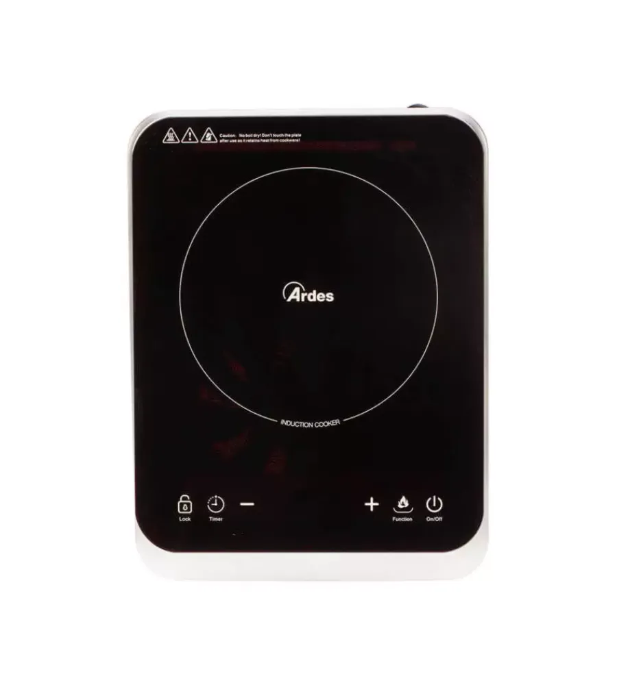 Fornello a induzione ardes "kookie one" 1 fuoco 2000 w Campeggio