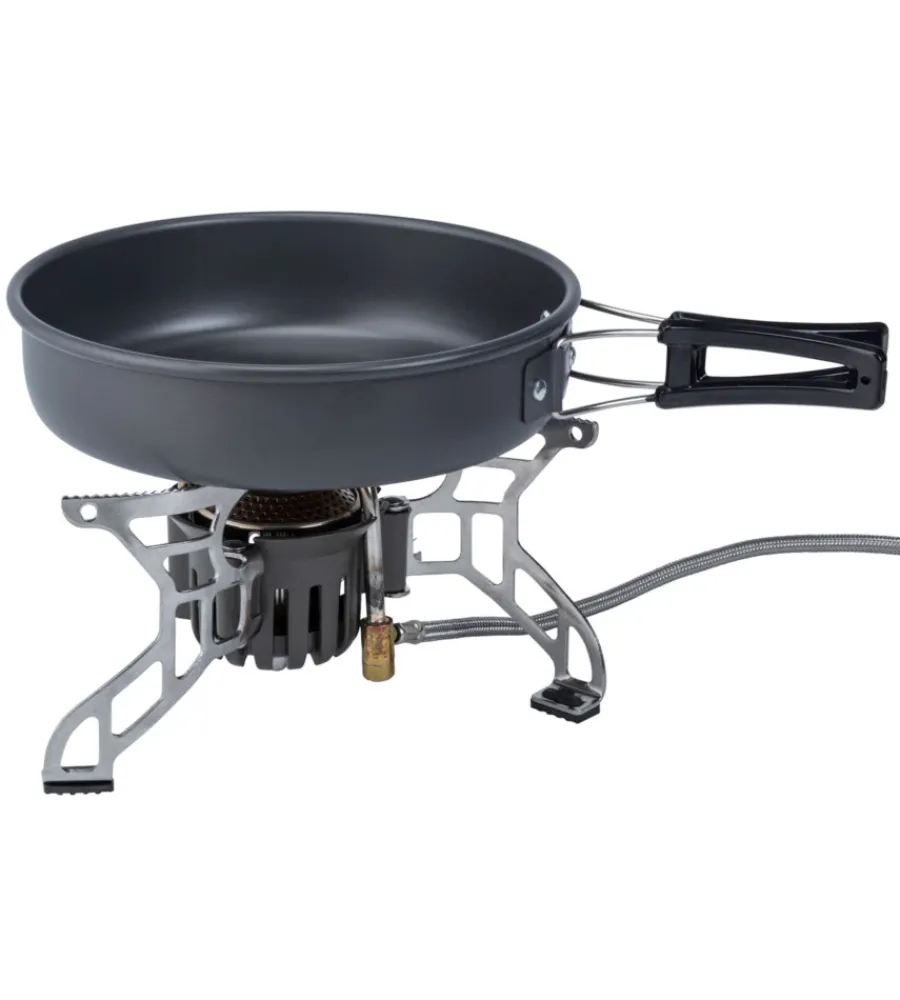Brunner Campeggio|Fornello da campeggio a gas "flamina ultracompact l" in acciaio ø18x9,5 cm