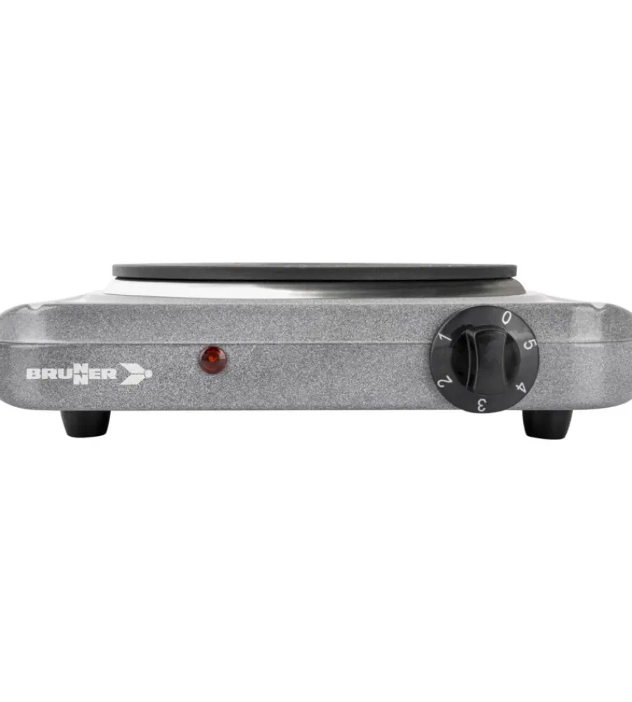 Campeggio-Brunner Fornello da campeggio elettrico "hot point" in metallo 1 fuoco 29,5x27x7 cm