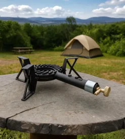 Fornellone a gas "powerfire 3" con 3 piedi 1 bruciatore Campeggio