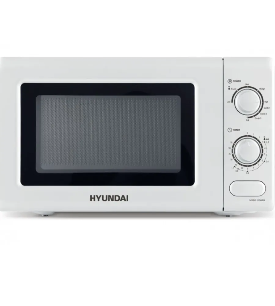 Piccoli Elettrodomestici-Hyundai Forno a microonde "mwhn-20wg" bianco 700 w