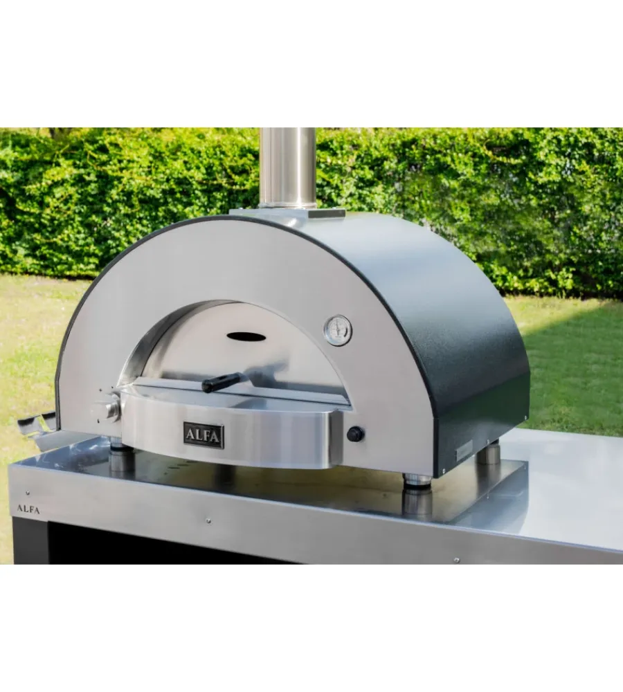 Alfa Forni Forni Pizza|Forno pizza a gas alfa "classico" colore nero 2 pizze