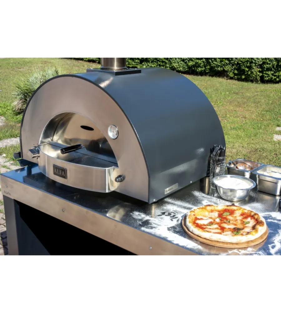 Alfa Forni Forni Pizza|Forno pizza a gas alfa "classico" colore nero 2 pizze