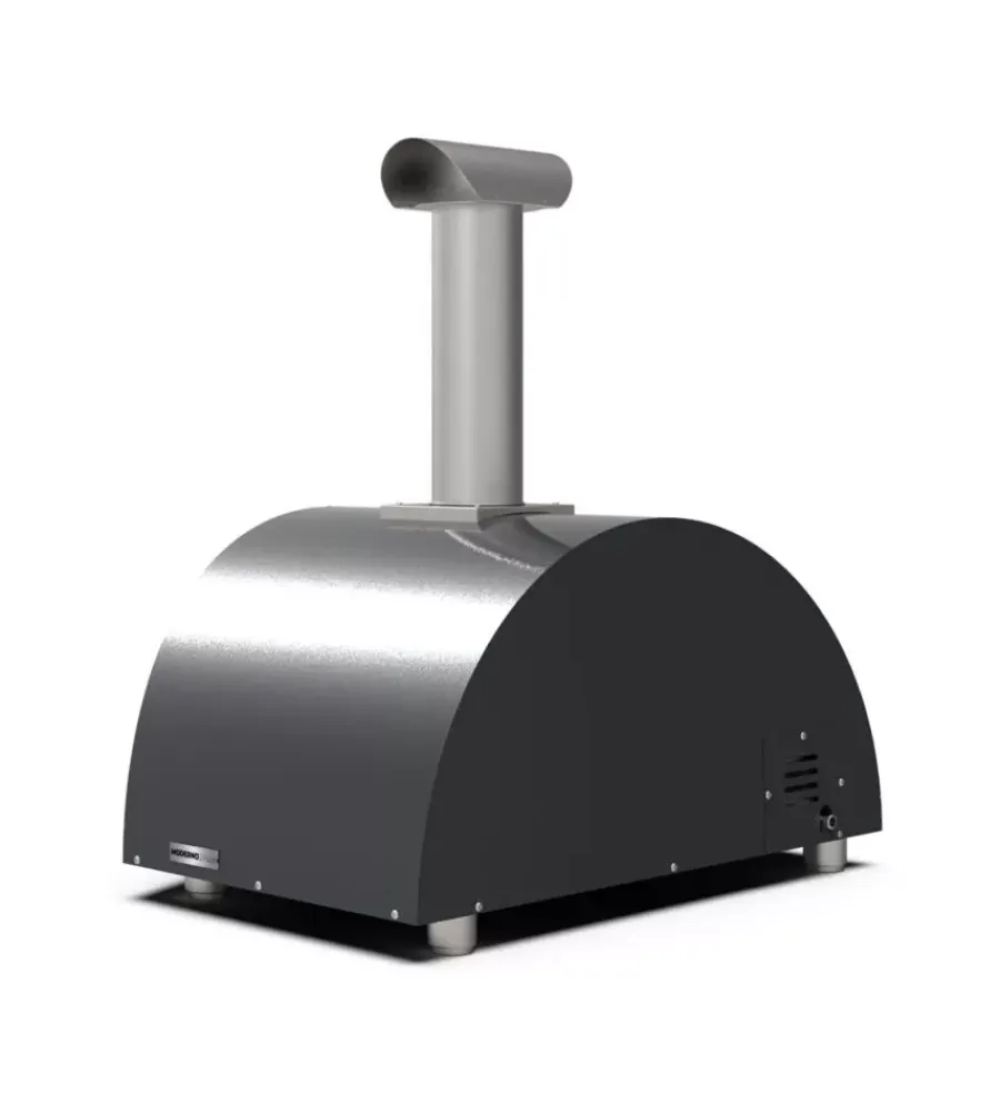 Discount Forno pizza a gas alfa "moderno" colore nero 2 pizze Forni Pizza