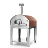 Best Forno pizza a gas con carrello fontana "marinara" colore rosso 5 pizze Forni Pizza