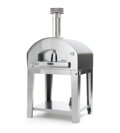 Online Forno pizza a gas con carrello fontana "mangiafuoco" colore antracite 4 pizze Forni Pizza