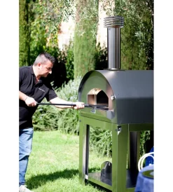 Fontana Forni Forni Pizza|Forno pizza a gas con carrello fontana "marinara" colore antracite 5 pizze