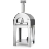 Forni Pizza-Fontana Forni Forno pizza a gas con carrello fontana "margherita" colore antracite 2 pizze