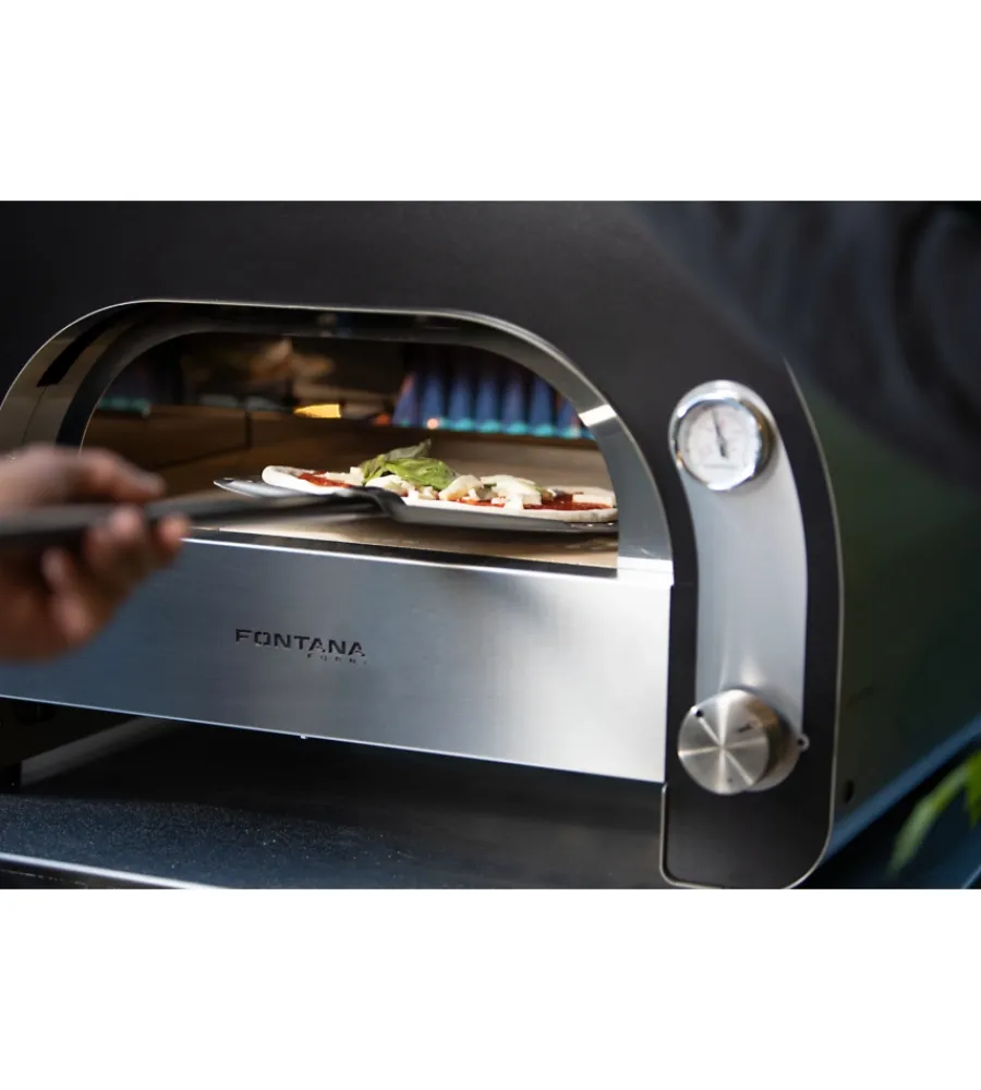 Forni Pizza-Fontana Forni Forno pizza a gas fontana "maestro 60" colore antracite 2 pizze