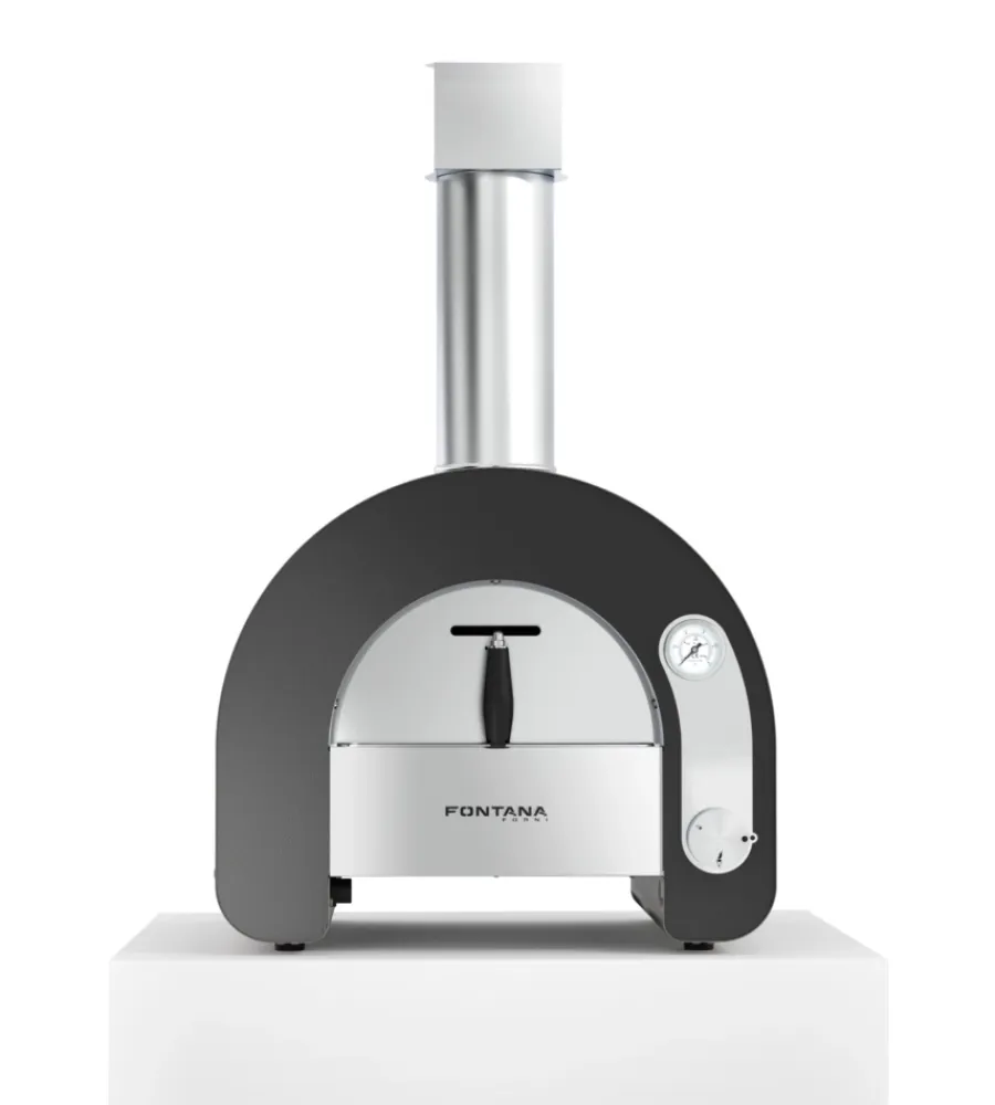 Outlet Forno pizza a gas fontana "maestro 40" colore antracite 1 pizza Forni Pizza