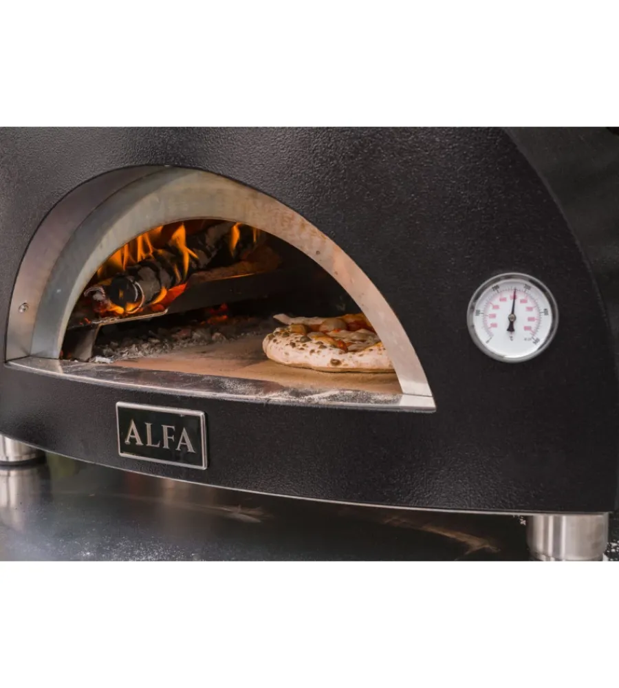 Forni Pizza-Alfa Forni Forno pizza a legna alfa "moderno" colore nero 1 pizza