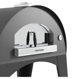 Fontana Forni Forni Pizza|Forno pizza a legna con carrello fontana 