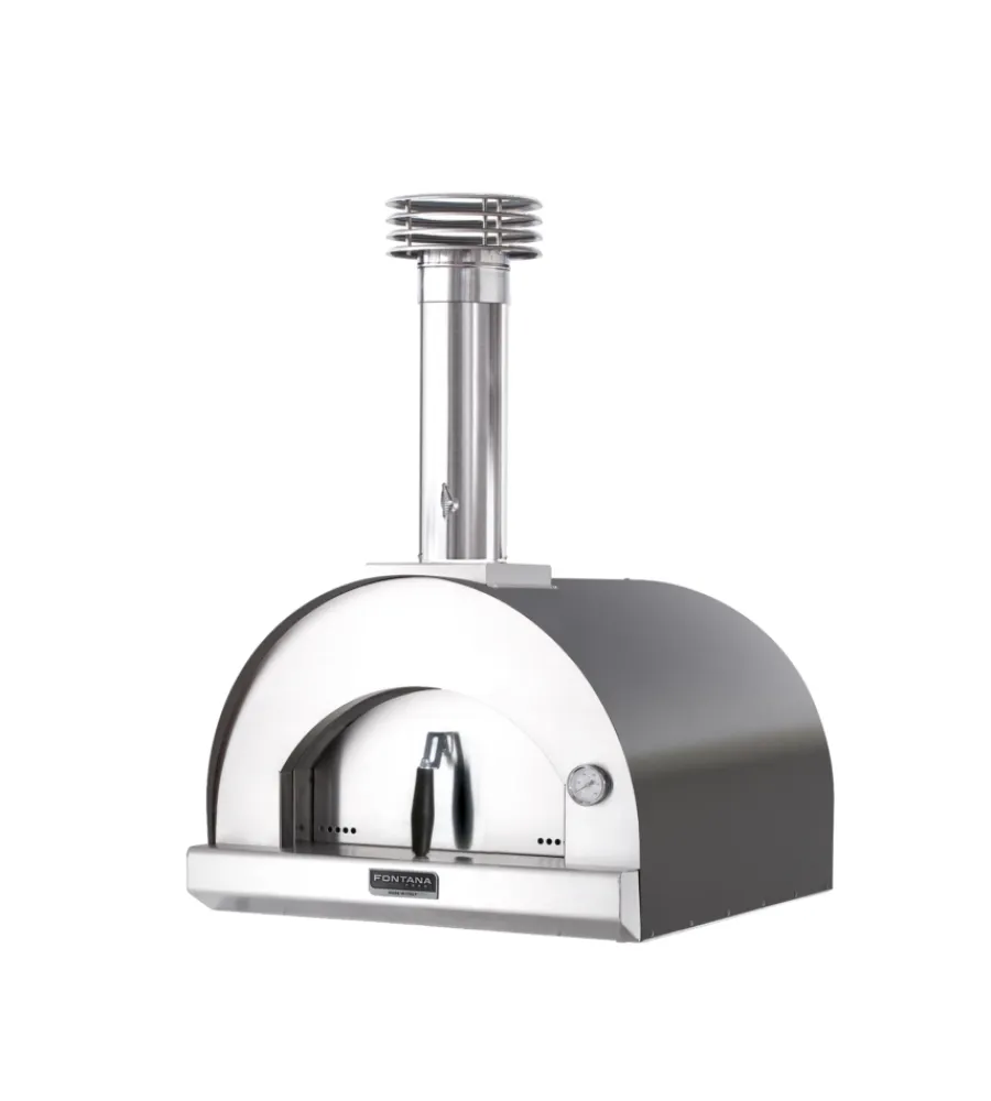 Forno pizza a legna fontana "margherita" colore antracite 2 pizze Forni Pizza