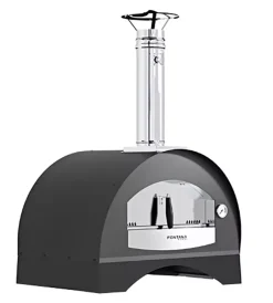 New Forno pizza a legna fontana "amalfi" colore antracite 3 pizze Forni Pizza