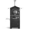 Online Forno pizza a legna fontana "gusto 80x65" colore antracite 3 pizze Forni Pizza