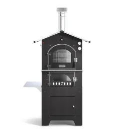 Online Forno pizza a legna fontana "gusto 80x65" colore antracite 3 pizze Forni Pizza