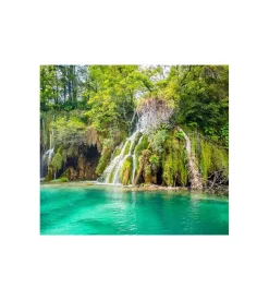 Decorazione Pareti|Fotomurale adesivo "forest lake" in pvc, 312x280 cm