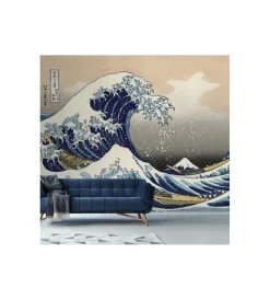 Sale Fotomurale adesivo "hokusai" in pvc, 312x280 cm Decorazione Pareti