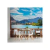 Decorazione Pareti- Fotomurale adesivo "isole borromee" in pvc, 312x280 cm