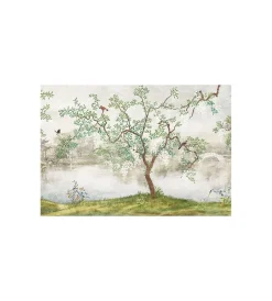 Decorazione Pareti|Fotomurale adesivo "japanese lake" in pvc, 312x280 cm