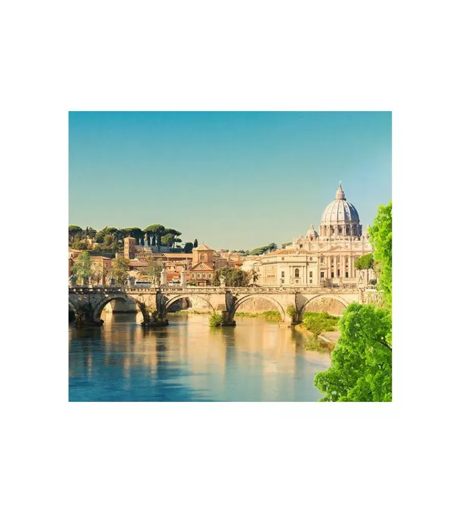 Decorazione Pareti- Fotomurale adesivo "roma" in pvc, 416x280 cm