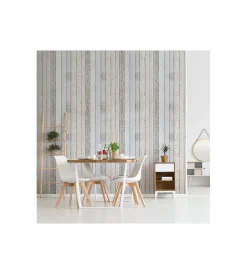 Outlet Fotomurale adesivo "shabby woods" in pvc, 416x280 cm Decorazione Pareti