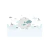 Decorazione Pareti- Fotomurale adesivo "whales in the sky" in pvc, 416x280 cm