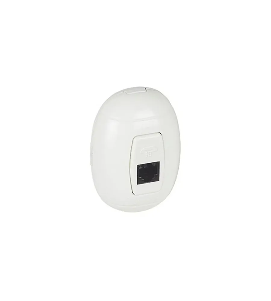 Outlet Fp oval presa telef. rj11 bianco Serie Civili