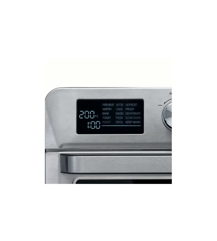 Piccoli Elettrodomestici- Friggitrice e forno ad aria calda "airy" acciaio, 25 lt - ariete