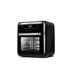 Piccoli Elettrodomestici|Friggitrice forno ad aria calda "friggisano" nera, 11 lt