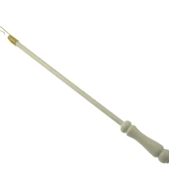 Tessile D'Arredo- Frusta tiratende in legno 100 cm laccato bianco.