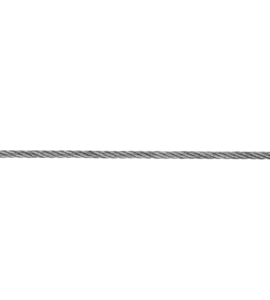 Sistemi Di Fissaggio- Fune in ferrro zincato ø 3 mm. con nucleo in fibra tessile 150 mt.