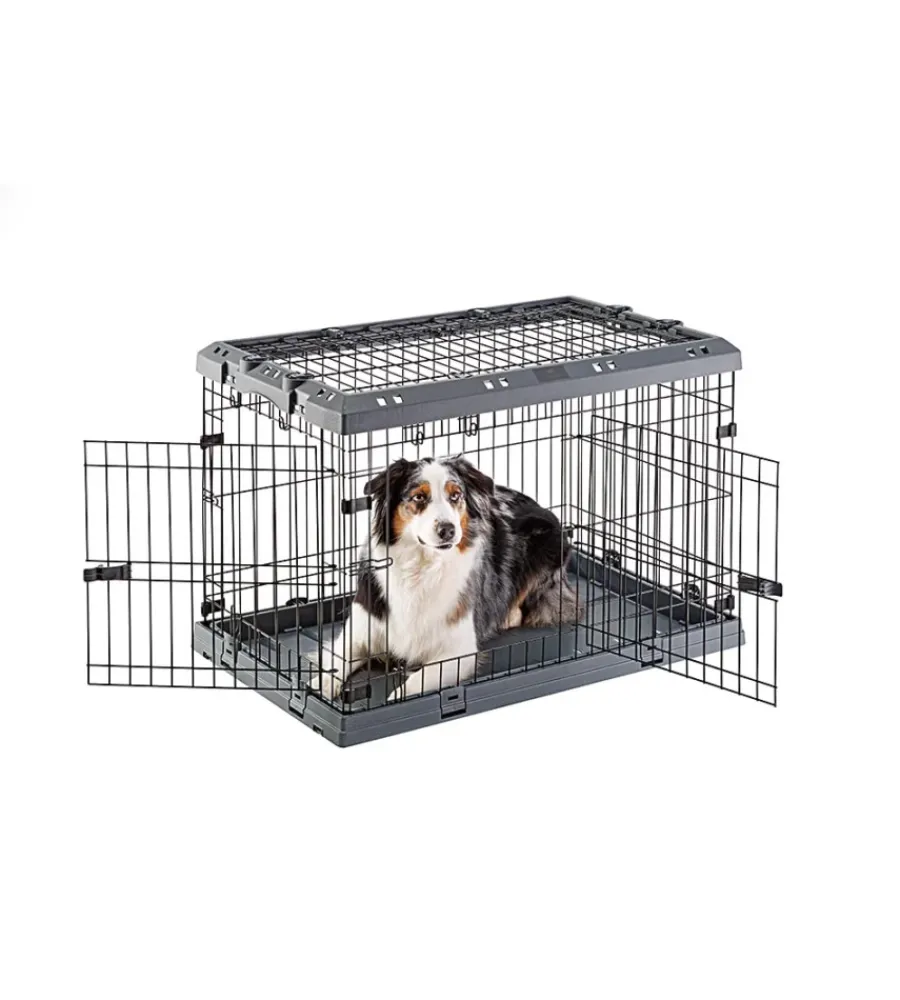 Clearance Gabbia box per cani pieghevole "superior 90", 77x51x55 cm - Trasportini Per Cane