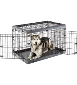 Ferplast Trasportini Per Cane|Gabbia box  per cani pieghevole "superior 105", 107x77x73,5 cm -