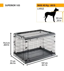 Ferplast Trasportini Per Cane|Gabbia box per cani pieghevole