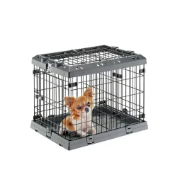 Trasportini Per Cane-Ferplast Gabbia box  per cani pieghevole "superior 60", 62x47x50 cm -