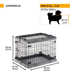 Trasportini Per Cane-Ferplast Gabbia box per cani pieghevole