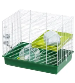 Gabbie Per Roditori-Ferplast Gabbia hamster duo bianca 46 x 29 x h 37,5 cm -