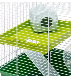 Gabbie Per Roditori-Ferplast Gabbia hamster duo bianca 46 x 29 x h 37,5 cm -
