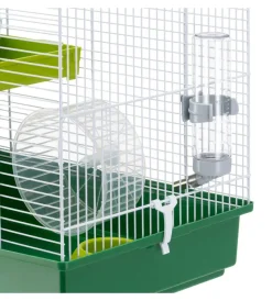 Gabbie Per Roditori-Ferplast Gabbia hamster duo bianca 46 x 29 x h 37,5 cm -