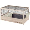 Gabbie Per Roditori-Ferplast Gabbia per conigli "arena 100" in legno, 100x62,5x51 cm -