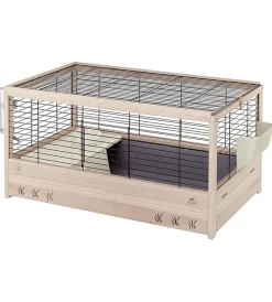Gabbie Per Roditori-Ferplast Gabbia per conigli "arena 100" in legno, 100x62,5x51 cm -