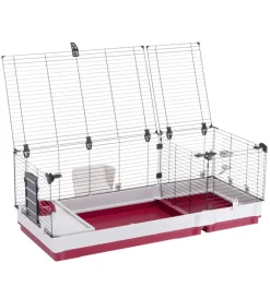 Ferplast Gabbie Per Roditori|Gabbia per conigli "krolik 140" in kit di montaggio, 142x60x50 cm -