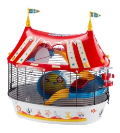 Ferplast Gabbie Per Roditori|Gabbia per criceti "circus fun", 49,5x34x42,5 cm -