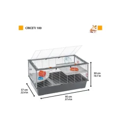 Gabbia per criceti "criceti 100", 95x57x50 cm - Gabbie Per Roditori