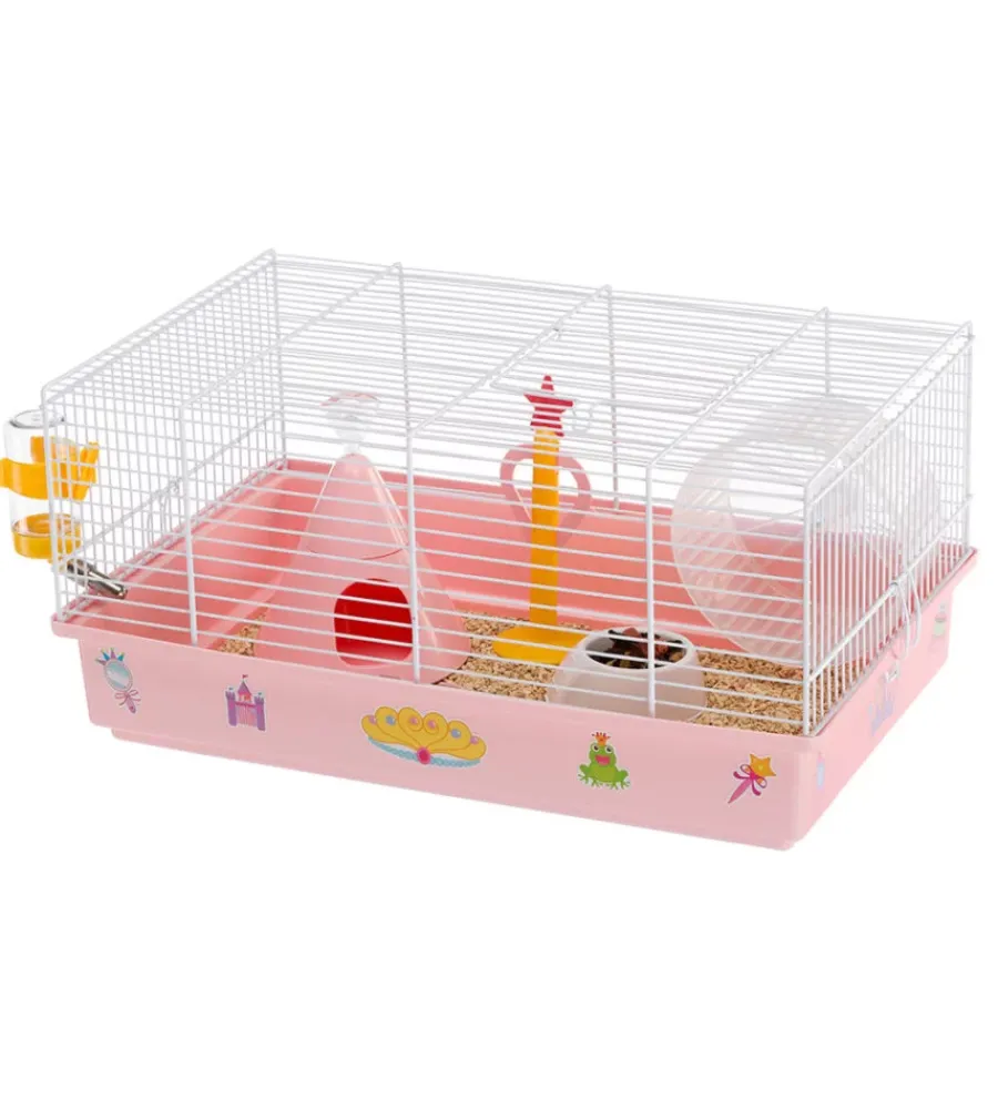 Gabbie Per Roditori-Ferplast Gabbia per criceti "princess", 46x29,5x23 cm -