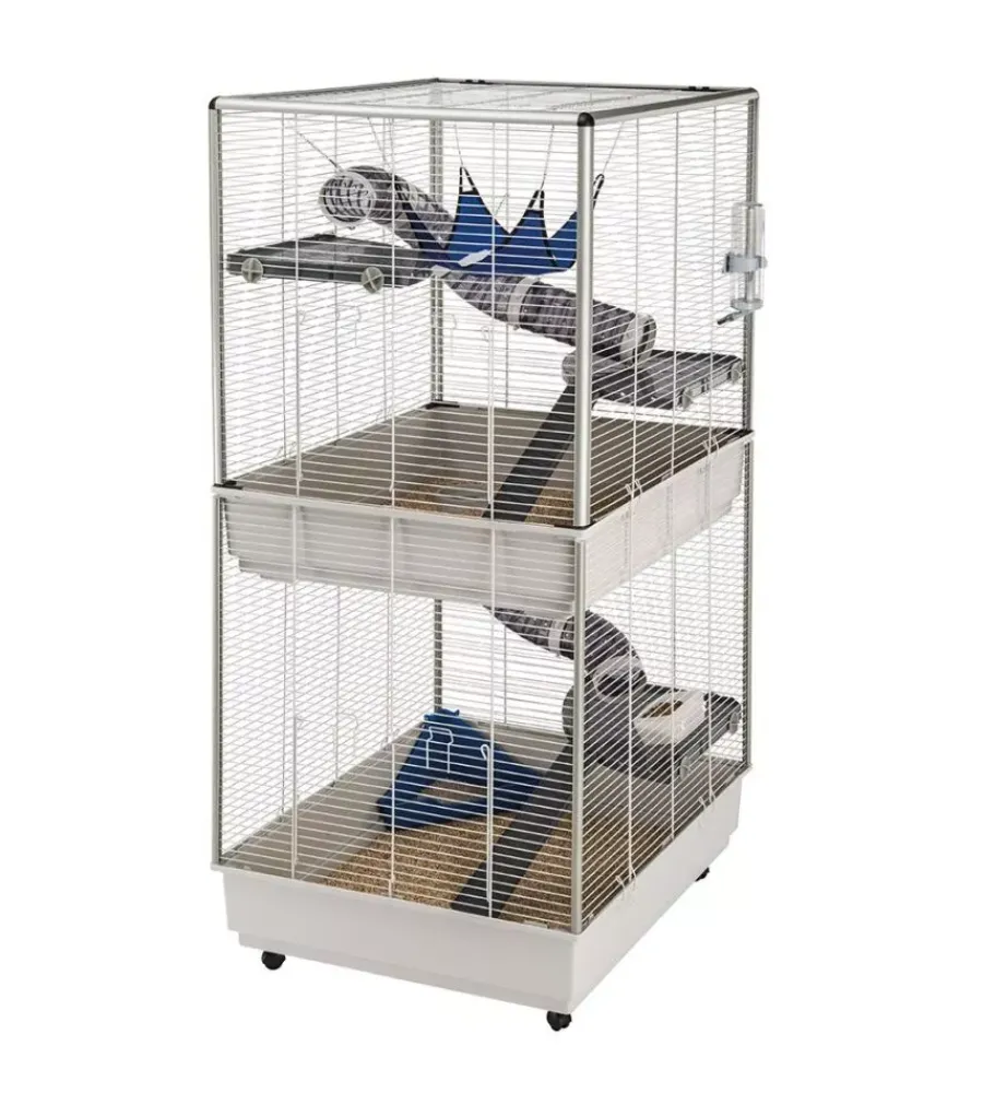 Ferplast Gabbie Per Roditori|Gabbia per furetti su due piani "tower", 75x80x161 cm -