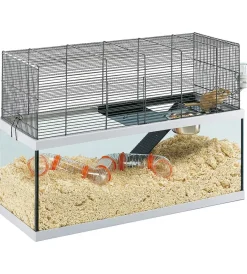 Gabbie Per Roditori-Ferplast Gabbia per gerbilli e criceti "gabry 80", 79x30,5x51 cm -